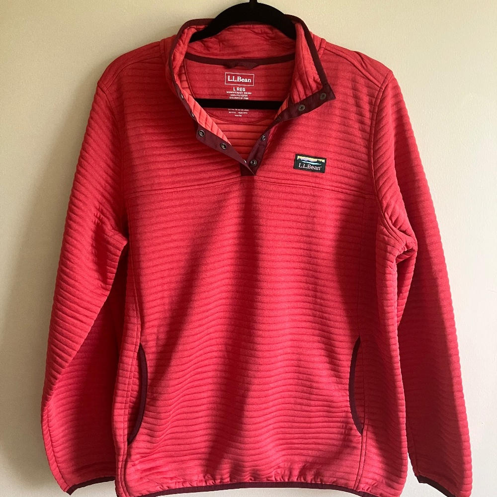 Peach L.L. Bean Pullover - WOMEN
